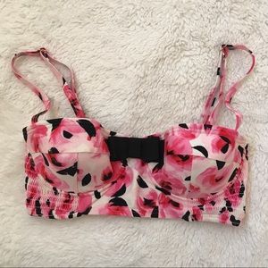 Kate Spade Bay of Roses Bralette Bikini Top